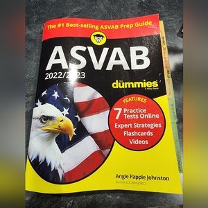 ASVAB book - ASVAB FOR DUMMIES STUDY TEST GUIDE BOOK FOR MILITARY